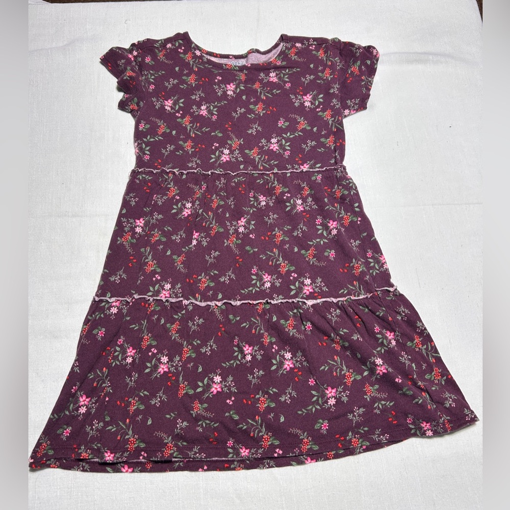 Old Navy Purple Floral Kids Dress Size 10/12